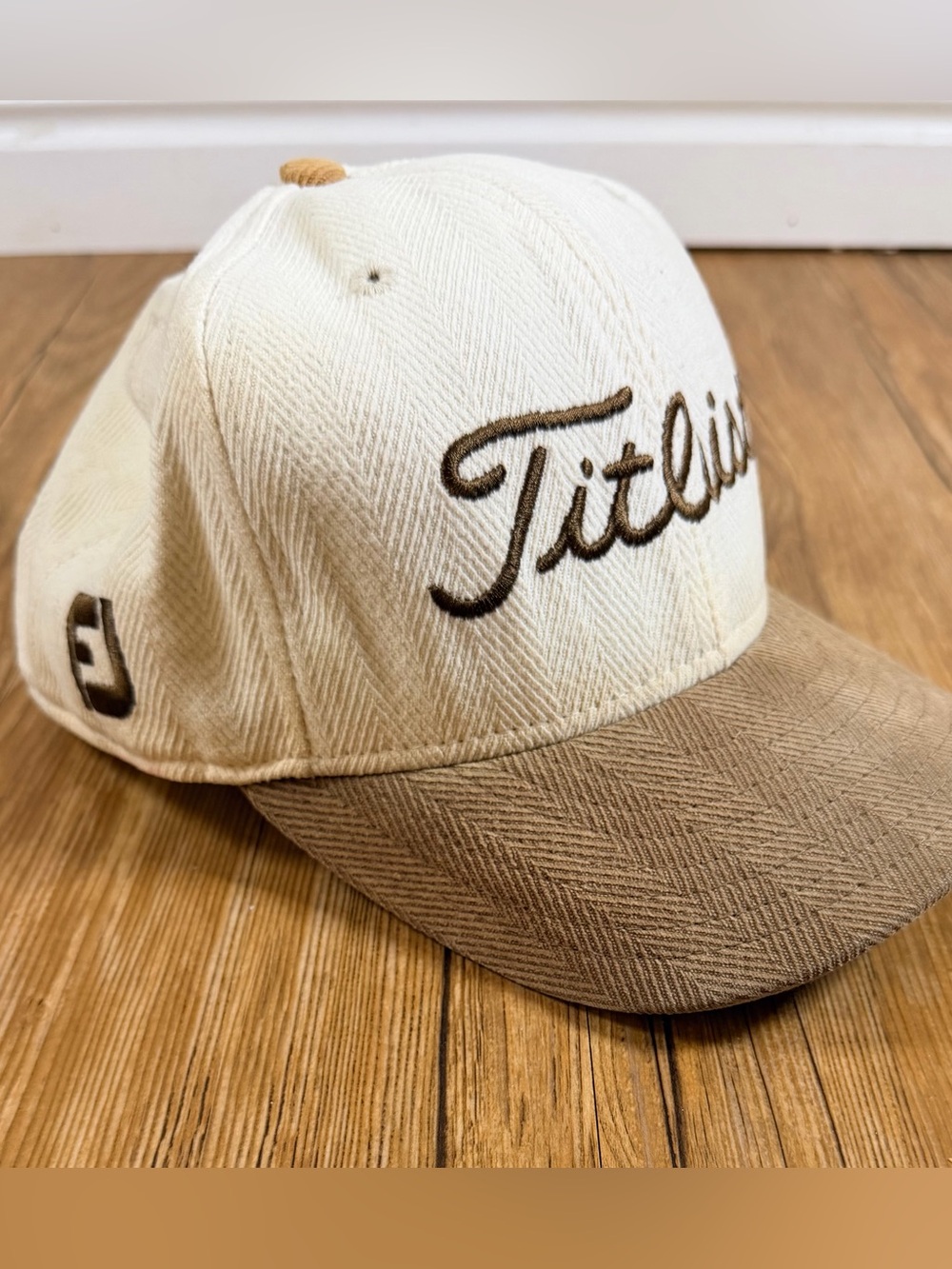 Vintage Titleist New Era 59FIFTY Golf Hat 7 5/8 Made USA FootJoy FJ Fitted - Picture 1 of 9